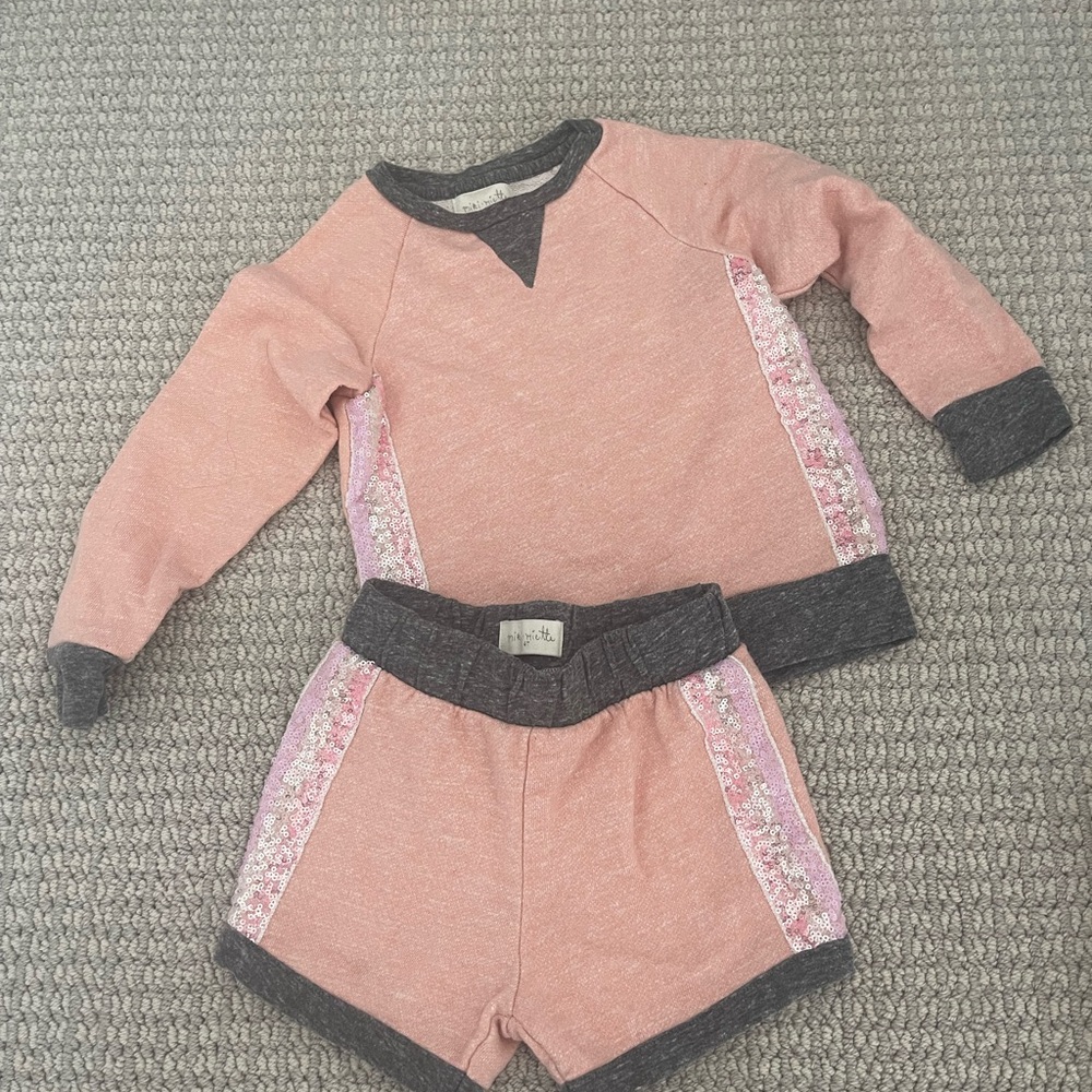 Pink Outfit with sequins